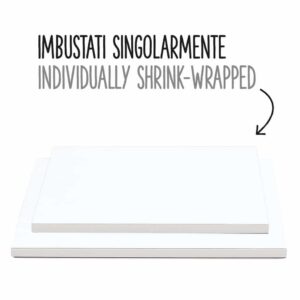 Podkład pod tort prostokątny biały 30×40 cm, h 1,2 cm Decora