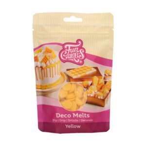 Polewa czekoladowa żółta Deco Melts Yellow FunCakes 250 g