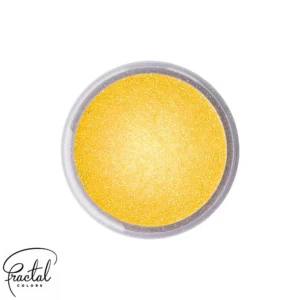 Barwnik spożywczy pudrowy matowy żółty Sparkling Yellow Fractal 1,5 g
