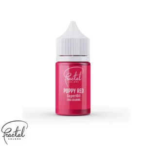 Barwnik spożywczy czerwony olejowy Poppy Red 30 ml Fractal