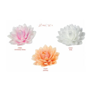 Kwiaty waflowe Dalia pudrowa Rose Decor