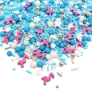 Posypka cukrowa Flamingo Fiesta (vegan) Happy Sprinkles 90g