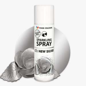 Spray spożywczy srebrny Sparkling Spray New Silver Foodcolours 50ml
