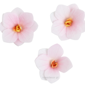 Kwiaty waflowe Hortensja cieniowana różowa Rose Decor 18 szt.