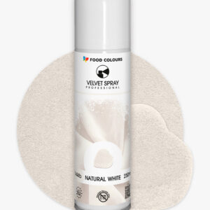 Zamsz w spray’u naturalny bialy White 250 ml, Food Colours