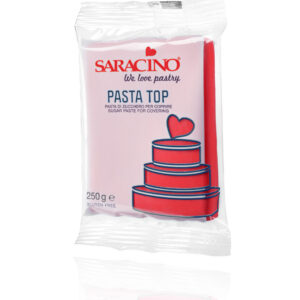 Masa cukrowa do pokrywania Saracino czerwona Red top paste 250 g