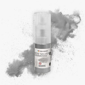 Barwnik spożywczy w proszku z pompką srebrny New Silver Shimmering Spray Foodcolours 5 g