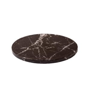 Podkład pod tort czarny, marmurowy okrągły gr. 1,2 cm śr. 25 cm, Decora