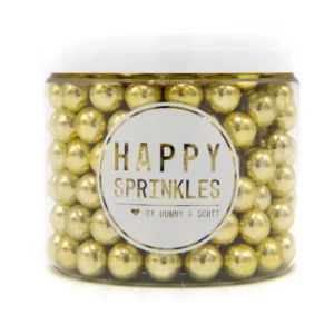 Posypka cukrowa Gold Metalic Choco M Happy Sprinkles 90g