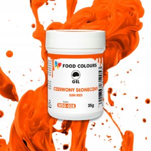 Barwnik spożywczy w żelu Food Colours czerwony słoneczny Sun Red 35 g