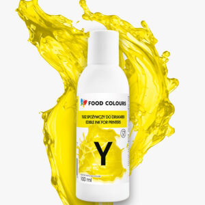Tusz spożywczy do drukarek – żółty Foodcolours 100 ml