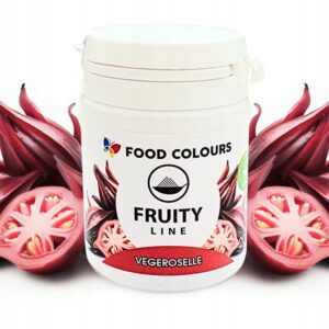 Barwnik naturalny w proszku Fruity Line Vegeroselle Foodcolours 20g