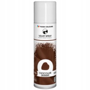 Zamsz w spray’u czekolada deserowa 250 ml, Food Colours