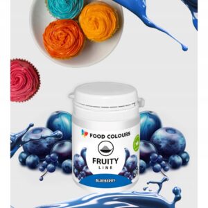 Barwnik naturalny w proszku Fruity Line Blueberry Foodcolours 20g