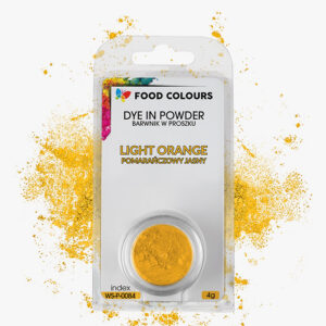 Barwnik spożywczy w proszku Food Colours  Pomarańczowy jasny Light Orange 4g