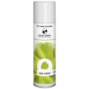 Zamsz w spray’u limonkowy Lime green 250 ml, Food Colours
