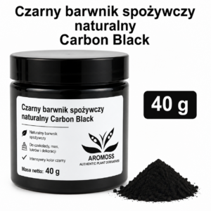 Carbon Black 40 g – naturalny czarny barwnik spożywczy w proszku