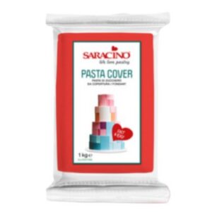 Masa cukrowa do obkładania Saracino czerwona Red cover paste 1 kg