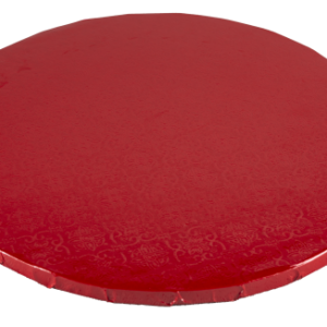 Podkład pod tort czerwony okrągły śr. 30 cm, gr. 1,2 cm
