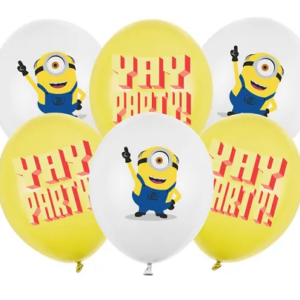 Balony Strong Minionki z nadrukiem, 30 cm, mix – 6 szt.
