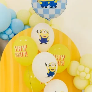 Balon foliowy pastylka Minionki, 35×35 cm, mix
