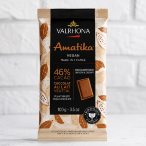 Czekolada mleczna wegańska Amatika 46% Valrhona 100g