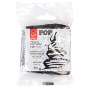 Masa cukrowa do pokrywania Modecor czarna Pop 250 g