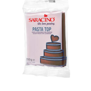 Masa cukrowa do pokrywania Saracino brązowa Brown top paste 250 g