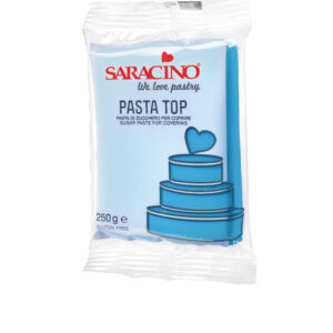 Masa cukrowa do pokrywania Saracino niebieska Light Blue top paste 250 g