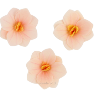 Kwiaty waflowe Hortensja cieniowana pudrowa Rose Decor 18 szt.