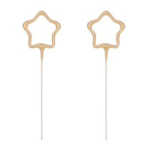 Zimne ognie Gwiazdki złote 16,5 cm – 2 szt.