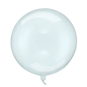Balon Kula transparentny niebieski 40 cm – 1 szt.