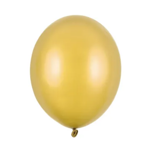 Balony Strong 30 cm, Metallic Gold – 10 szt.