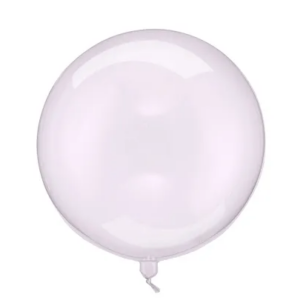 Balon Kula transparentny fioletowy 40 cm – 1 szt.