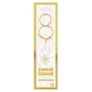 Złota cyfra 8 (zimny ogień)