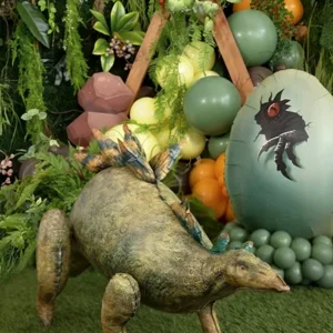 Balon foliowy Jurassic World Stegozaur, 112×51 cm, mix
