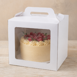 Opakowanie na tort z okienkiem 23x23x22cm