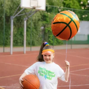 Balon foliowy Piłka do koszykówki, 35×35 cm, mix