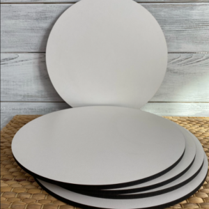 Podkłady pod tort wzmocnione średnica 30 cm biała HDF 6mm