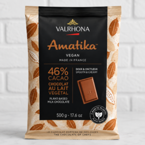 Czekolada mleczna wegańska Amatika 46% Valrhona 500g