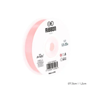 Tasiemka satynowa jasnoróżowa 1,2 x 23 m