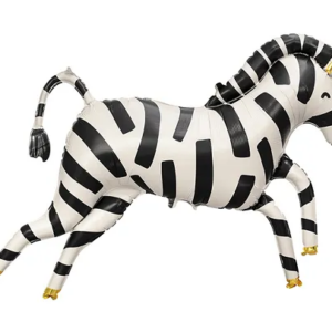 Balon foliowy Zebra, 115×85 cm, mix