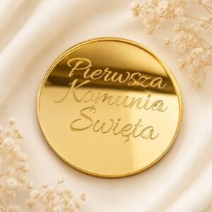 Żeton „Pierwsza Komunia Święta” (Złote lustro)