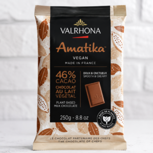 Czekolada mleczna wegańska Amatika 46% Valrhona 250g