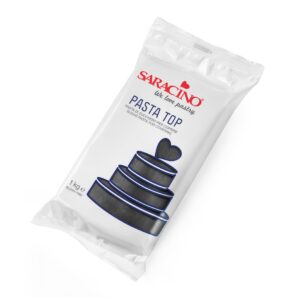 Masa cukrowa do pokrywania Saracino czarna Black top paste 1 kg