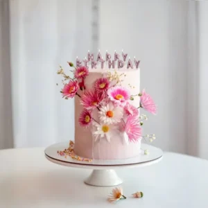 Świeczki urodzinowe Happy Birthday, 2.5 cm, różowe złoto: 1op./13szt.
