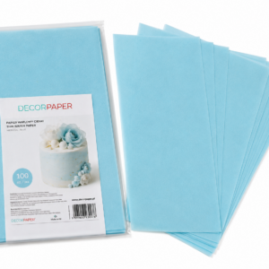 Papier Waflowy Cienki Niebieski DECORPAPER 100szt./op.