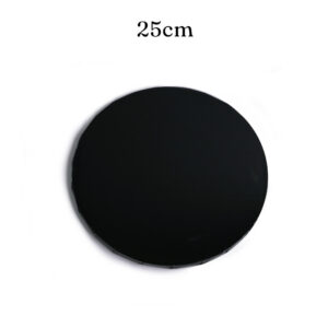 Podkład pod tort czarny okrągły  śr. 25 cm, gr.1,2 cm