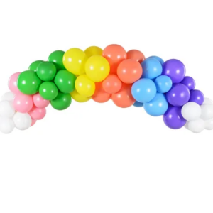 Girlanda balonowa Tęcza 200 cm – 60 szt.