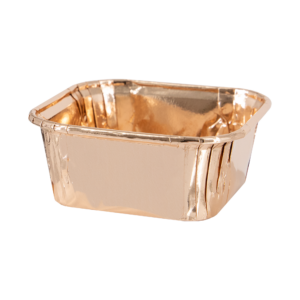 Foremki do pieczenia kwadratowe rose gold 10szt.